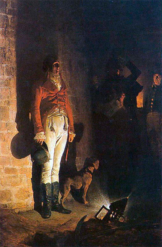 Казнь герцога Энгиенского в Венсенне. Художник: Жан-Поль Лоран. Казнь герцога Энгиенского в Венсенне.