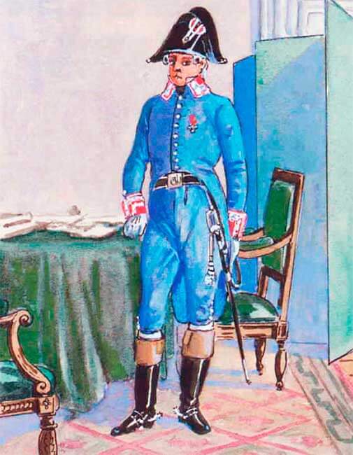 Главный военный комиссар в малой форме, 1804 год. Главный военный комиссар в малой форме